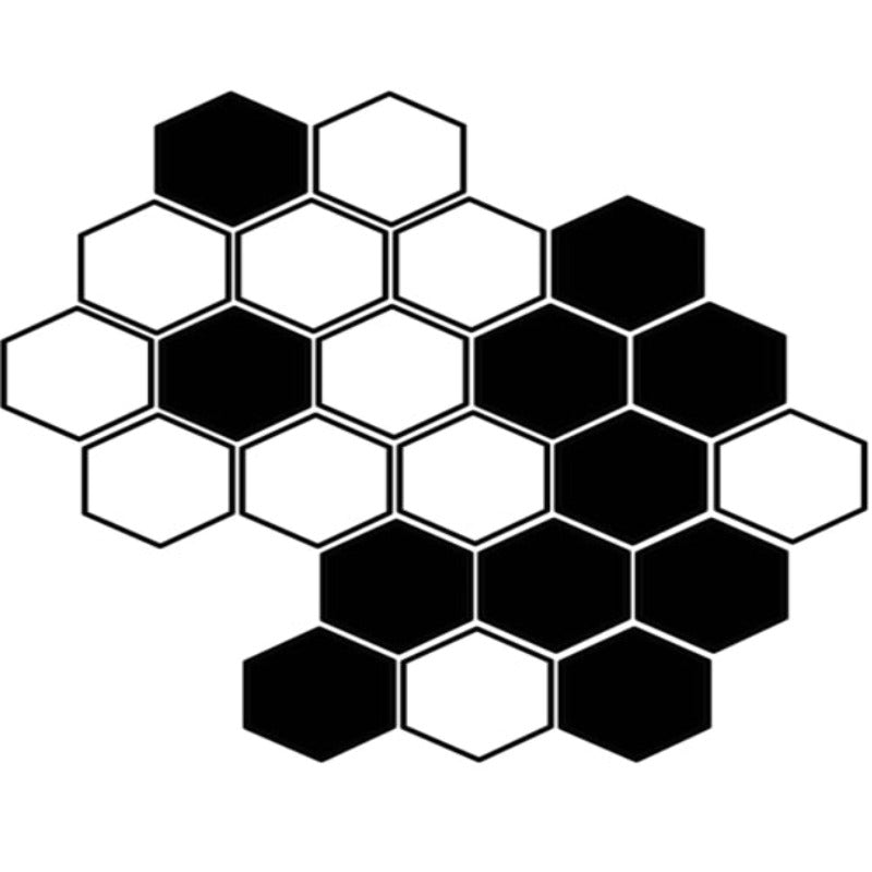 Geometric In Black - Canvas Wall Art Painting