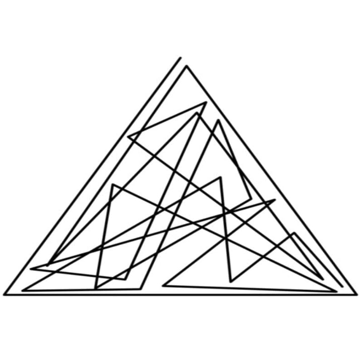 Geometric In Black - Canvas Wall Art Painting