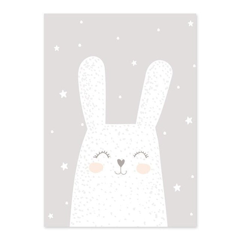 Dreaming Bunny - Canvas Wall Art Painting