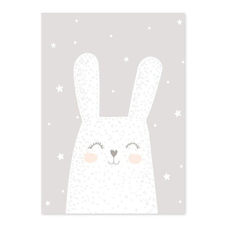 Dreaming Bunny - Canvas Wall Art Painting