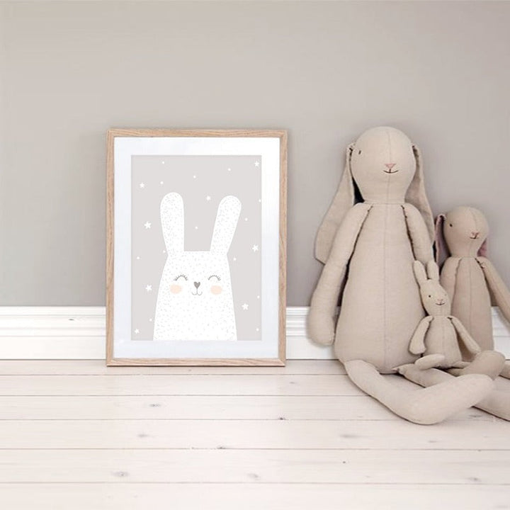 Dreaming Bunny - Canvas Wall Art Painting
