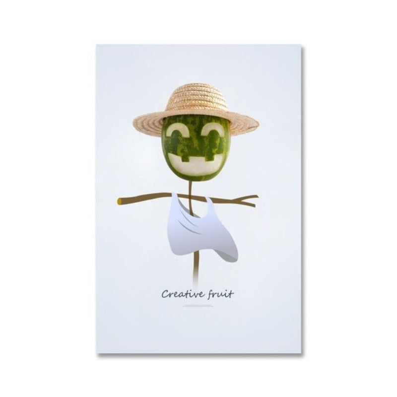 Dancing Cool Fruits - Canvas Wall Art Painting