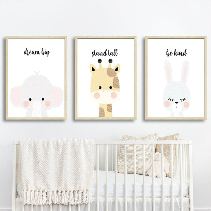 Sweet Wondland Animals - Canvas Wall Art Painting
