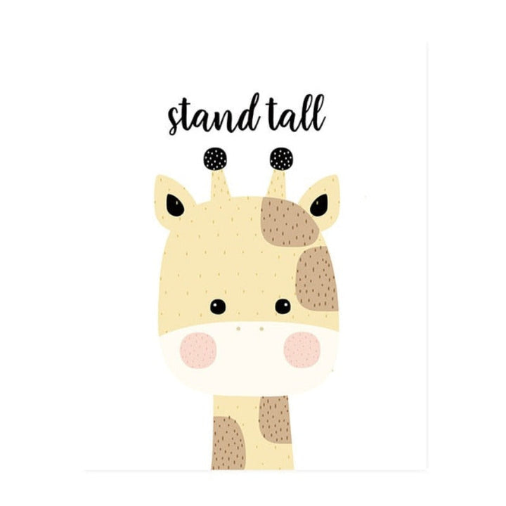 Sweet Wondland Animals - Canvas Wall Art Painting