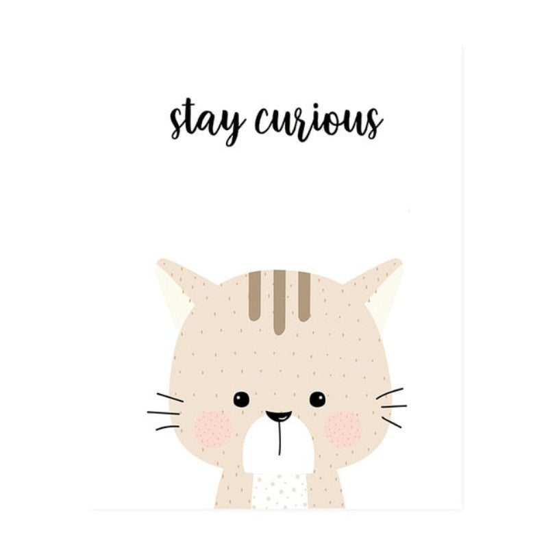 Sweet Wondland Animals - Canvas Wall Art Painting