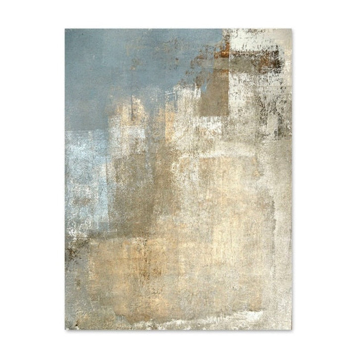 Vintage Gray And Beige Trend Abstract- Canvas Wall Art Painting