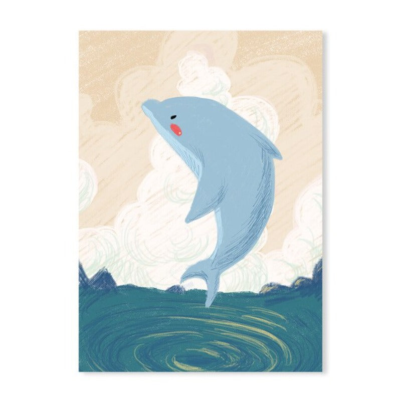 Cartoon Animals Nursery - Canvas Wall Art Painting