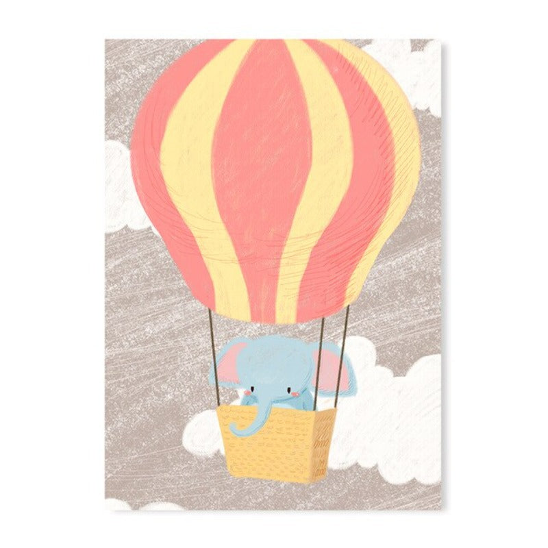Cartoon Animals Nursery - Canvas Wall Art Painting