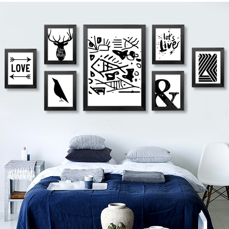 Let's Live Deer - Canvas Wall Art Painting