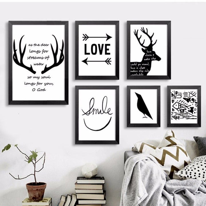Let's Live Deer - Canvas Wall Art Painting