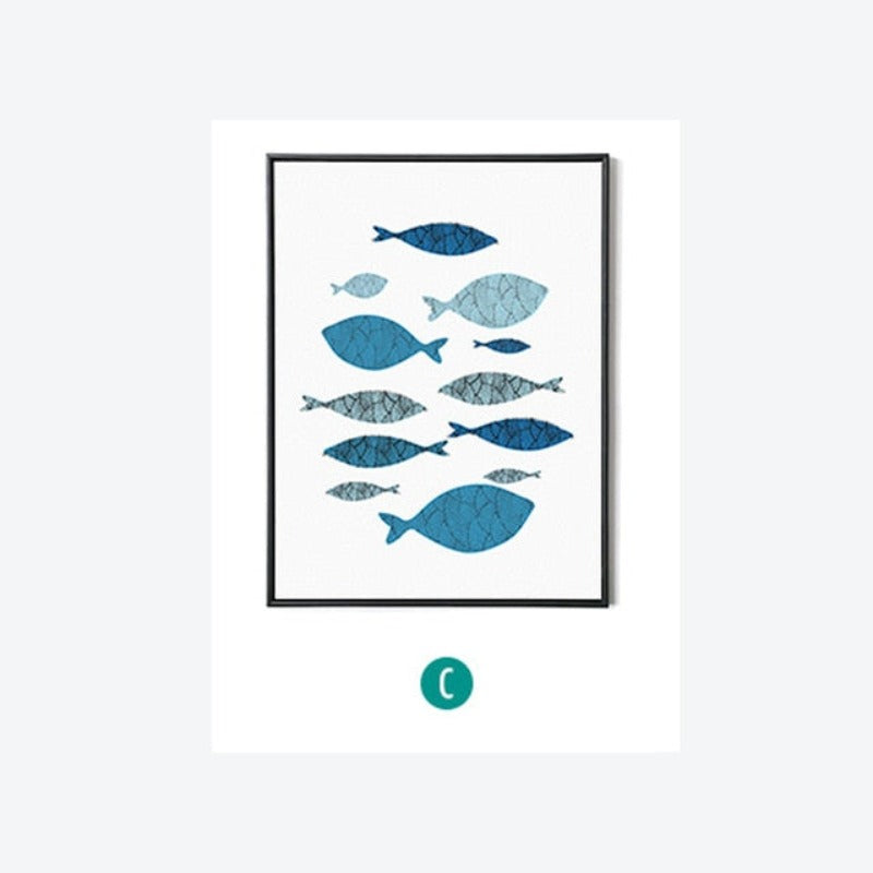 Fish-Canvas Wall Art Painting