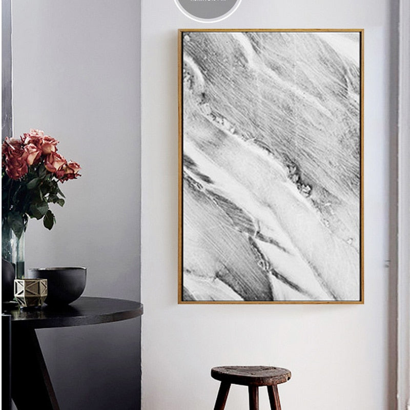 Grey Marble - Canvas Wall Art Painting