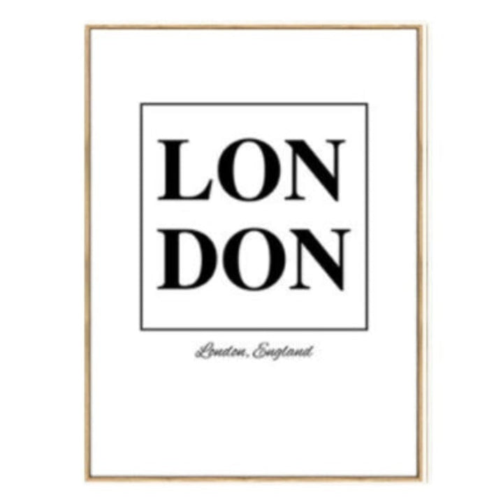 London Map Landscape - Canvas Wall Art Painting