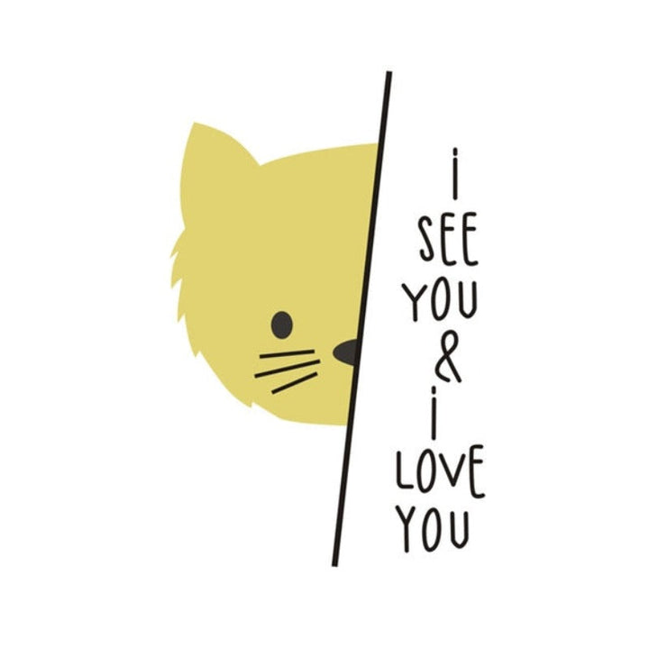 I See You I love you Sweet Quote Elephant
