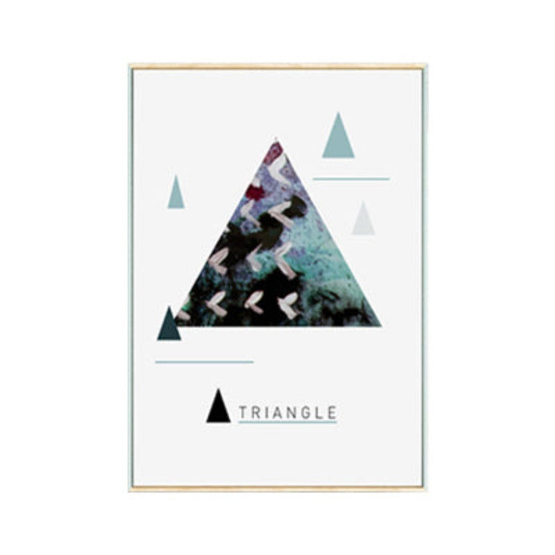 Geometric Nordic Shapes - Canvas Wall Art Painting