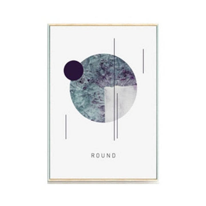 Geometric Nordic Shapes - Canvas Wall Art Painting
