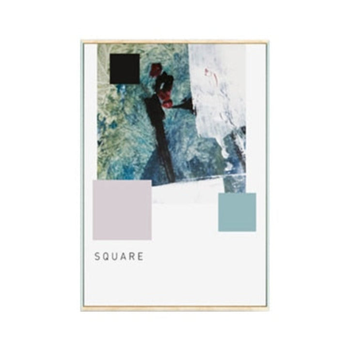Geometric Nordic Shapes - Canvas Wall Art Painting