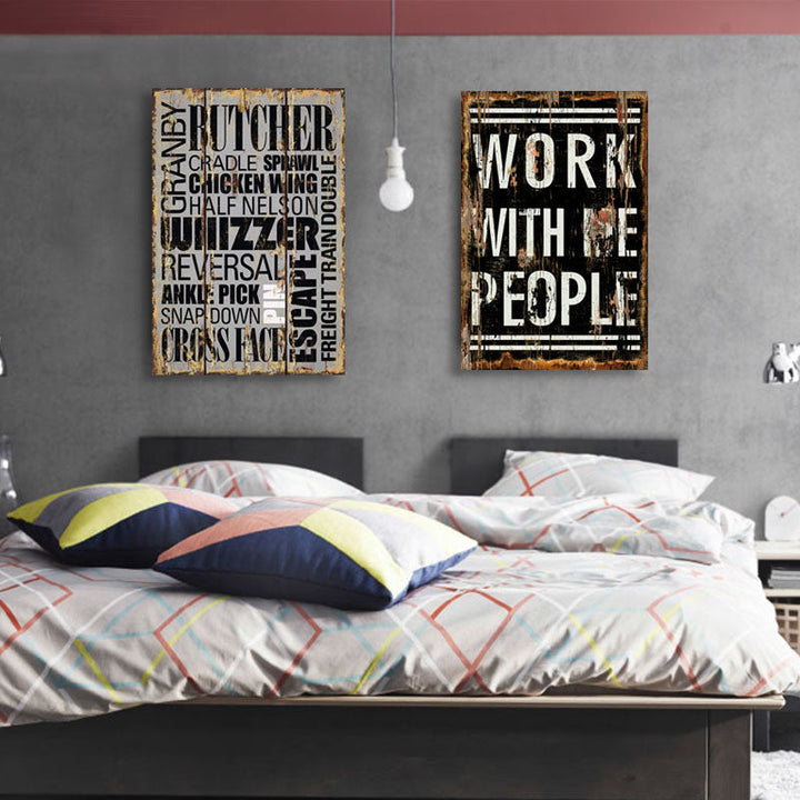 Vintage Europe Posters Love - Canvas Wall Art Painting