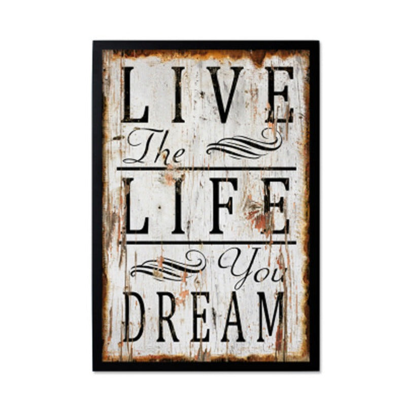 Vintage Europe Posters Love - Canvas Wall Art Painting