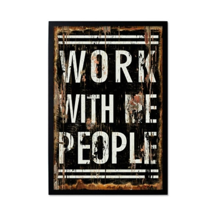 Vintage Europe Posters Love - Canvas Wall Art Painting