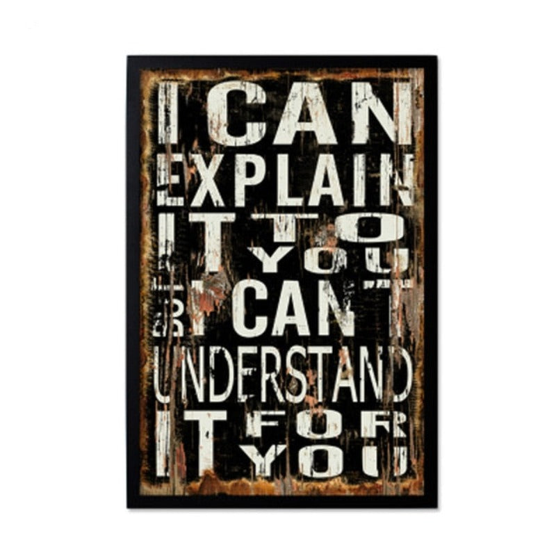 Vintage Europe Posters Love - Canvas Wall Art Painting