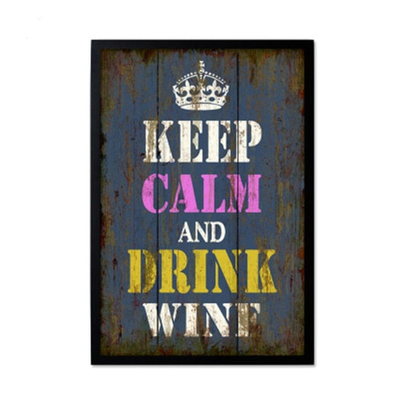 Vintage Europe Posters Love - Canvas Wall Art Painting