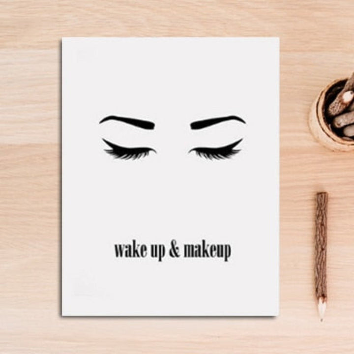 Fashion Makeup Girl Decorative - Canvas Wall Art Painting