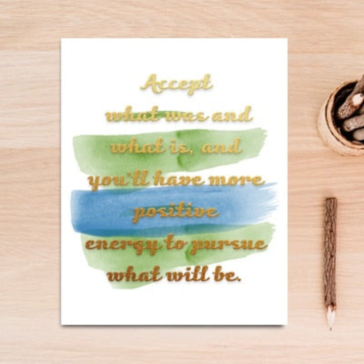 Inspirational Life Quotes Fruit Tea - Canvas Wall Art Painting