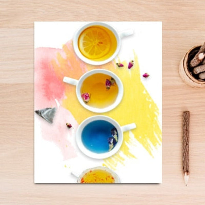Inspirational Life Quotes Fruit Tea - Canvas Wall Art Painting