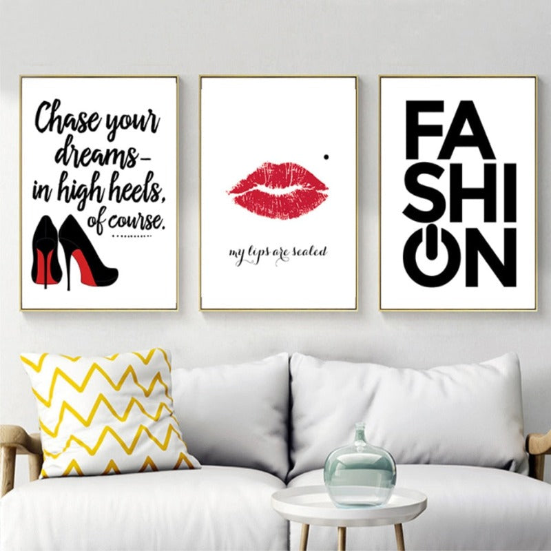 Dream In Heels - Canvas Wall Art Painting