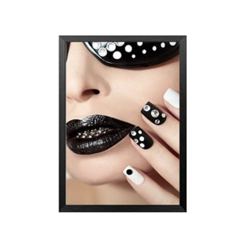 Fashion Beauty Make Up Nail Girl - Canvas Wall Art Painting