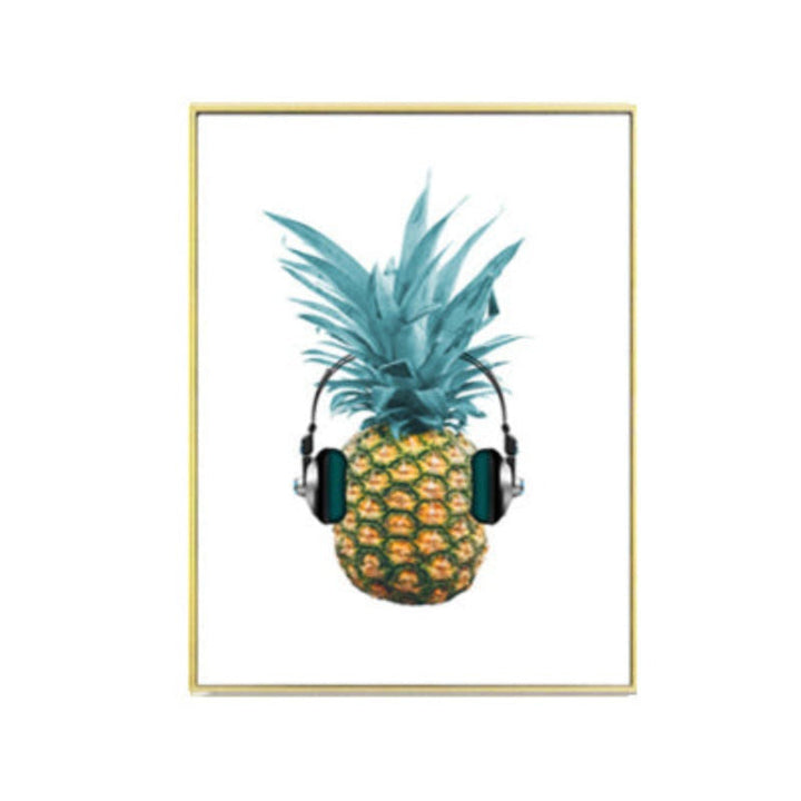 Fresh Pineapple Music - Canvas Wall Art Painting