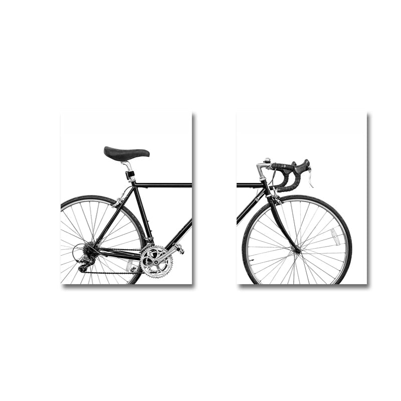 Minimalist Bike Print - Canvas Wall Art Painting