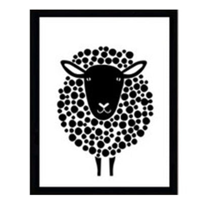 Minimalist Black And White Inspiring Letters - Canvas Wall Art Painting