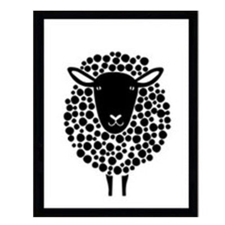 Minimalist Black And White Inspiring Letters - Canvas Wall Art Painting