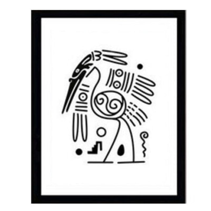 Minimalist Black And White Inspiring Letters - Canvas Wall Art Painting