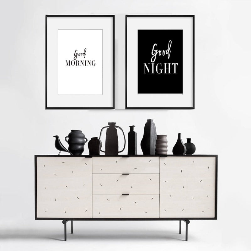 Good Morning Good Night - Canvas Wall Art Painting
