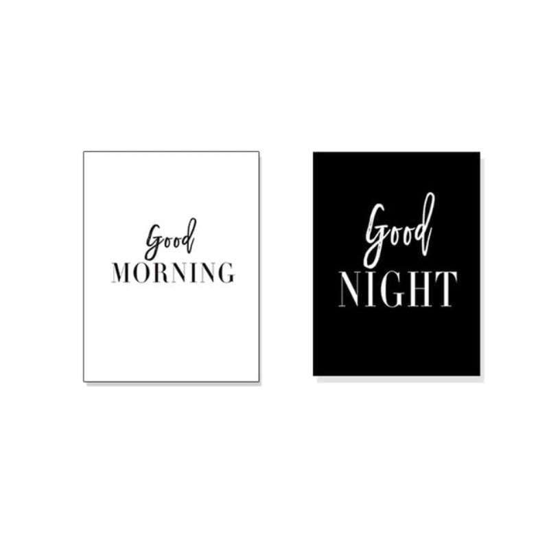 Good Morning Good Night - Canvas Wall Art Painting