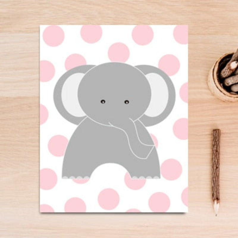 Cute Cartoon Animals - Canvas Wall Art Painting