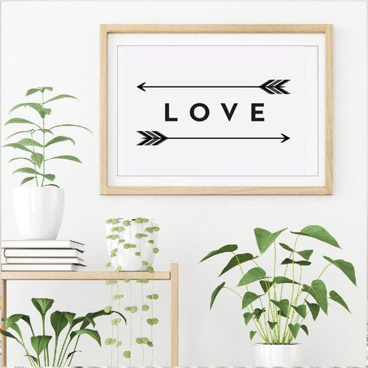 Love Arrow Print - Canvas Wall Art Painting
