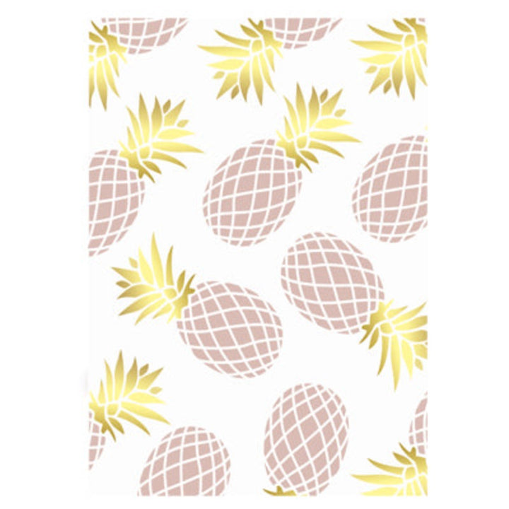 Geometric Leaves Pineapple - Canvas Wall Art Painting