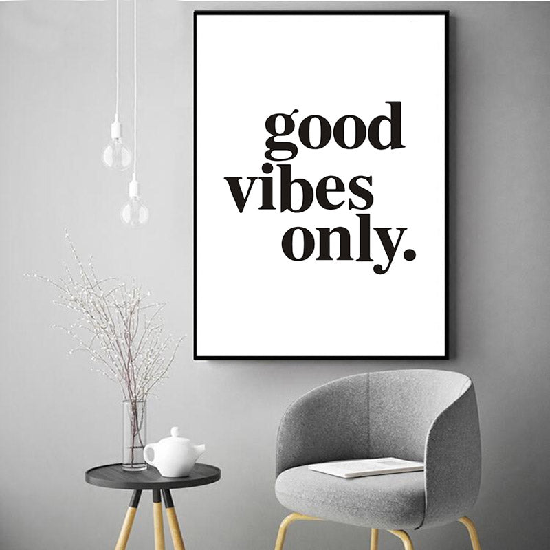 Good vibes only - Canvas Wall Art Painting