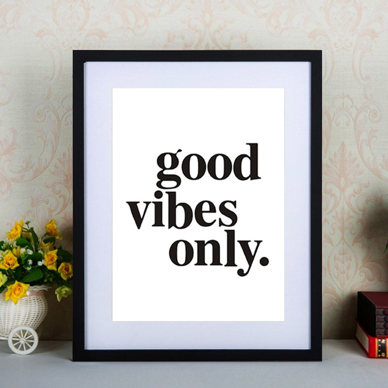 Good vibes only - Canvas Wall Art Painting