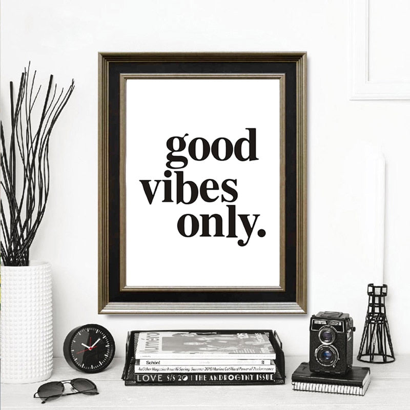 Good vibes only - Canvas Wall Art Painting