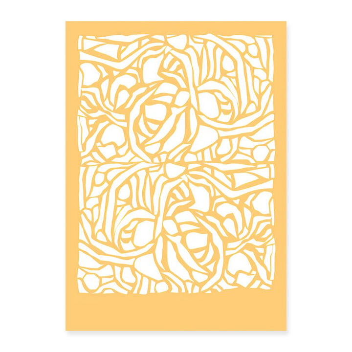 Trendy Abstract Yellow Graphic Designs  - Canvas Wall Art Print