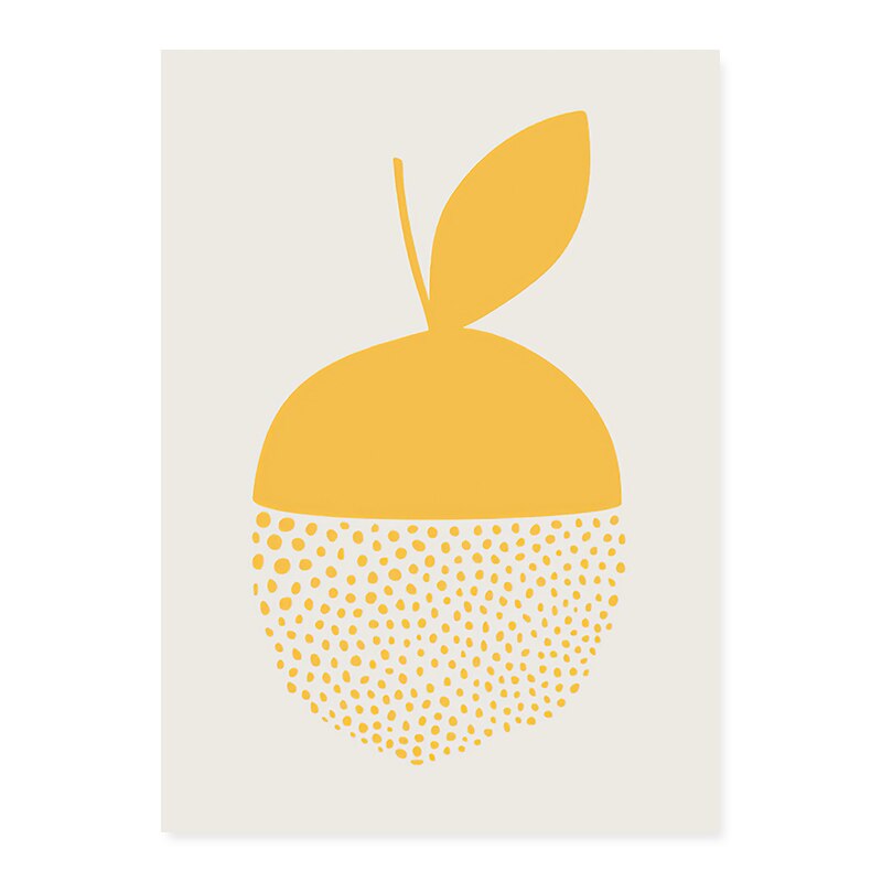 Trendy Abstract Yellow Graphic Designs  - Canvas Wall Art Print