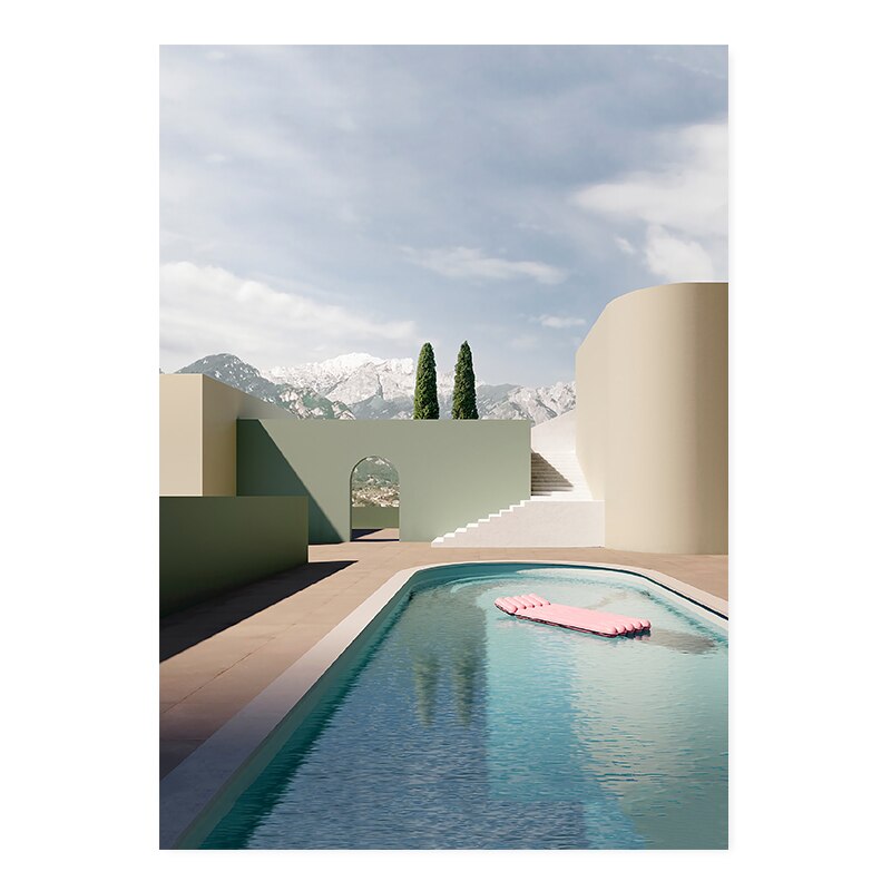 Still Life Modern Building  - Canvas Wall Art Print