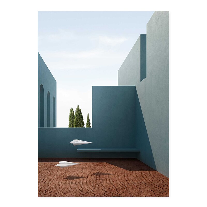 Still Life Modern Building  - Canvas Wall Art Print